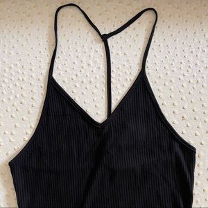 Emma & Sam | ribbed cropped halter tank